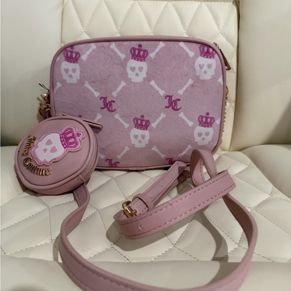 Juicy Couture Pink Skull and Crown Crossbody Set - Picture 3 of 5